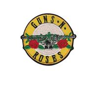 Écusson rond brodé à repasser Guns N Roses Revolver Accessoire Souvenir