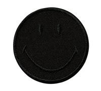 Ecusson Smiley Noir