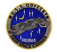 Écusson Stargate SG-1 Atlantis U.S.S. ODYSSEY - Motif navire - À repasser ou à coudre - MS7