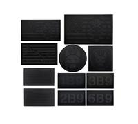 Écusson tactique Seal Team Series, écussons militaires tactiques à fixation velcro pour le moral de l'armée, autocollants pour badges en tissu (As shown,2)