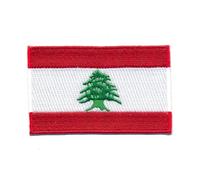 Écusson thermocollant 1215 Mini drapeau du Liban Beyrouth Tripoli 30 x 20 mm