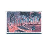 Écusson thermocollant 72 x 45 mm California Retro Nostalgie USA 0749 A