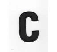 Ecusson thermocollant Alphabet Lettre C Coloris Noir