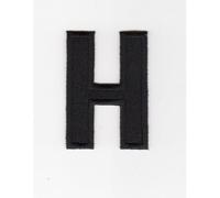 Ecusson thermocollant Alphabet Lettre H Coloris Noir