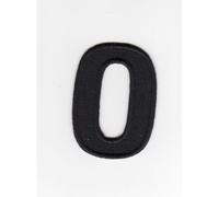 Ecusson thermocollant Alphabet Lettre O Coloris Noir