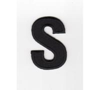 Ecusson thermocollant Alphabet Lettre S Coloris Noir
