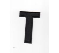 Ecusson thermocollant Alphabet Lettre T Coloris Noir