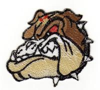 Écusson thermocollant Bulldog Boxer à coudre 7,4 x 6,3 cm