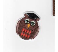 Ecusson Thermocollant CHOUETTE ECOLE 4 x 5 cm