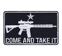 Écusson Thermocollant COME AND TAKE IT MG | Écusson d'armes Tactical Morale brodé à coudre/à repasser | Insigne de morale Sniper pour appliquer sur tous les tissus | 90x55mm