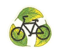 Ecusson thermocollant éco friendly tissu bio velo 4cm x 4cm