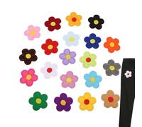 Écusson thermocollant en forme de fleur - Tournesol - Petit patch coloré à coudre - Mignon patch pour réparation de vêtements - B