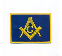 Écusson thermocollant et équerre Masonic 0849 B - 70 x 50 mm