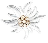Ecusson Thermocollant Fleur Grand Edelweiss 6 x 7 cm