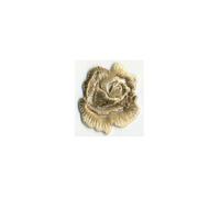 Ecusson Thermocollant Fleur Petite Rose Ajouré Coloris Beige 3 x 3 cm