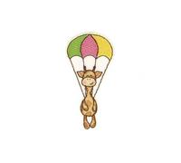 Ecusson thermocollant girafe mignonne montgolfiere 7x4cm