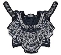 Écusson Thermocollant "GUERRIER SAMOURAÏ" | Patch de samouraï japonais à coudre/à repasser | Patch d'anime japonais | Histoire japonaise | Applique d'arts martiaux | 105x100mm