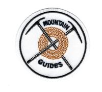 Ecusson Thermocollant GUIDE MONTAGNE Coloris GRIS 6 x 6 cm