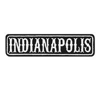 Écusson Thermocollant Indianapolis Motorcycle Club Sticker | Rankpatch Biker Patch à coudre/à repasser | Insigne de rang Indianapolis MC Application Motorcycle club | 100x25mm