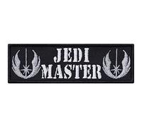 Écusson Thermocollant "Jedi master" Joda - Patch à coudre/à thermocoller | Article de fan de jeu, cadeau de film, application pour tous les tissus | 95x30mm