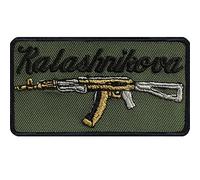 Écusson Thermocollant KALASHNIKOVA | Patch d'armes Kalashnikov, Tactical Morale de l'armée à coudre | Insigne militaire à faire soi-même pour appliquer sur veste/jeans | 75x40mm