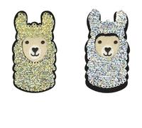 Ecusson thermocollant lama or paillettes reversibles 8x5cm