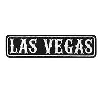 Écusson Thermocollant Las Vegas Motorcycle Club Sticker | Rankpatch Biker Patch à coudre/à repasser | Insigne de rang Las Vegas MC Application Motorcycle club | 100x25mm