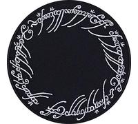 Écusson Thermocollant "Lord of the rings"" - Écusson pour les fans d'elfes | Patch de fantasy à coudre/à repasser | Applique de l'Anneau de Sauron pour tous les tissus | 90x90mm"