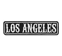 Écusson Thermocollant Los Angeles Motorcycle Club Sticker | Rankpatch Biker Patch à coudre/à repasser | Insigne de rang Los Angeles MC Application Motorcycle club | 100x25mm