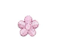 Ecusson Thermocollant Lot de 10 mini écussons thermocollants décoratifs en tissu, motif fleurs prunier (1,5 x 1, cm)(Pink)