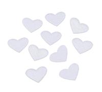 Ecusson Thermocollant Lot de 10 mini patchs cœurs multicolores à broder, thermocollants, 2 x,6 cm, for vêtements, jeans, autocollants, couture(White)