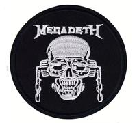 Écusson Thermocollant Megadeth Logo Vic Rattlehead Patch 8.5 Cm