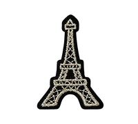 Écusson thermocollant Mono-Quick Motif Tour Eiffel Paris Noir/argenté 2,8 x 4,0 cm