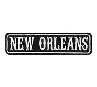 Écusson Thermocollant New Orleans Biker Patch | Écusson Motorcycle Club Rankpatch à coudre/à repasser | Insigne MC américain à repasser pour vestes | 100x25mm