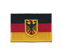 Écusson thermocollant ou à coudre 0626 B représentant le drapeau de l'Allemagne et de Berlin - 60 x 35 mm