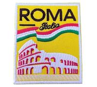 Écusson thermocollant ou à coudre Motif Rome Italie 8,9 cm