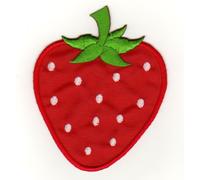 Écusson thermocollant ou à coudre pour enfant, motif fraise