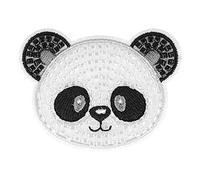 Ecusson thermocollant panda en perles 5,5x3,5cm