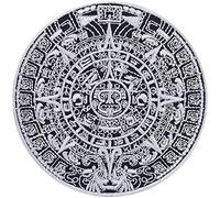 Écusson Thermocollant | Patch aztèque à coudre/à repasser | Histoire de l'Amérique du Sud | Cadeau pour voyageurs | Applique en pierre du soleil pour tous les tissus | 90x90mm
