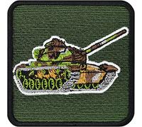 Écusson Thermocollant Patch de moralité tactique premium | Insigne militaire de char brodé | Appliqué militaire à coudre/à repasser pour tous tissus | 75x75mm