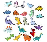 Ecusson Thermocollant, RoadLoo Lot de 22 Dinosaure Patch Patches à Repasser Patches à Repasser Ecusson Dinosaure Patch Thermocollant - à Coudre Ou à Repasser pour Vêtement t-Shirt Jeans Veste