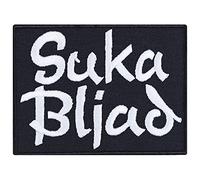 Écusson Thermocollant Russie "Suka Bljad" Patch avec gros mot à coudre | Cadeau pour hommes/femmes Application pour Veste/Gilet/Jeans/Sac | 80x60mm