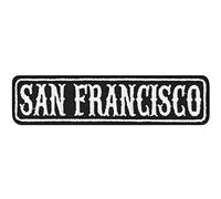 Écusson Thermocollant San Francisco California Biker Patch | Rankpatch pour tous les tissus | Motorcycle Applikation | 100x25mm