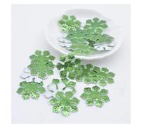Ecusson Thermocollant Tissu flocon de neige argenté à paillettes, 120 pièces, Appliques de couture sur décoration de noël, accessoires for vêtements, sac, chapeau, patchs DIY(Green)