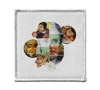 Ecusson Thermocollant Vetement 7x7cm - Arcimboldo Collage Art Artiste Peinture Fleurs Fruits - Patch a Repasser pour Reparation ou Customisation T-shirt Sac Jeans Imprime en France