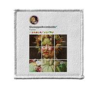 Ecusson Thermocollant Vetement 7x7cm - Arcimboldo Réseaux Sociaux Peintre Nature Morte - Patch a Repasser pour Reparation ou Customisation T-shirt Sac Jeans Imprime en France