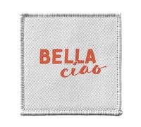 Ecusson Thermocollant Vetement 7x7cm - Bella Ciao Femme Italie Série Féminisme - Patch a Repasser pour Reparation ou Customisation T-shirt Sac Jeans Imprime en France