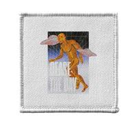 Ecusson Thermocollant Vetement 7x7cm - Cease The Day Collage Vintage Illustration Art Humour Anatomie Surrealiste - Patch a Repasser pour Reparation ou Customisation T-shirt Sac Jeans Imprime en