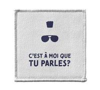 Ecusson Thermocollant Vetement 7x7cm - C'est à Moi que tu parles ? Taxi Driver Film - Patch a Repasser pour Reparation ou Customisation T-shirt Sac Jeans Imprime en France