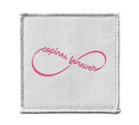 Ecusson Thermocollant Vetement 7x7cm - Copines Forever Moebius Cadeau Amie - Patch a Repasser pour Reparation ou Customisation T-shirt Sac Jeans Imprime en France